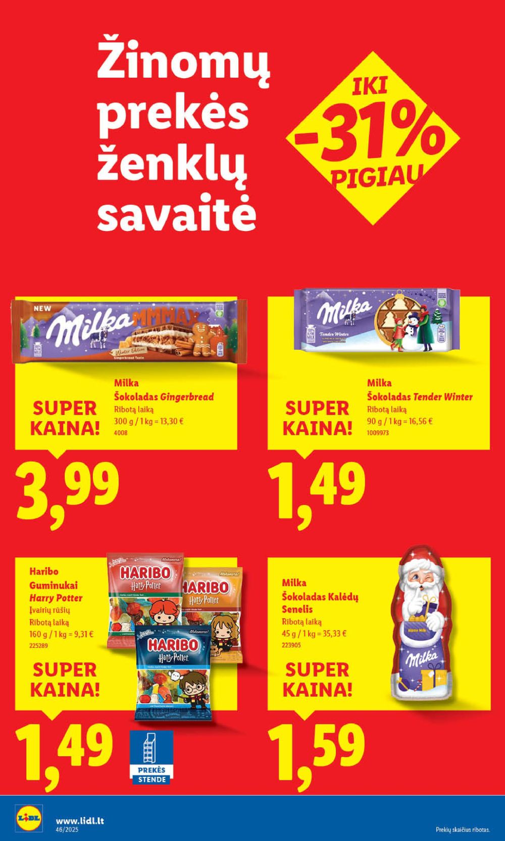 LIDL - Maisto prekių pasiūlymai (2025 11 10 - 2025 11 16) | 26