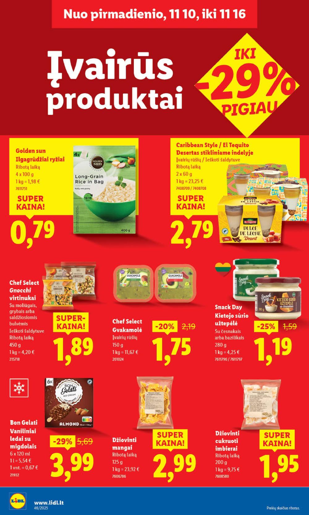 LIDL - Maisto prekių pasiūlymai (2025 11 10 - 2025 11 16) | 30