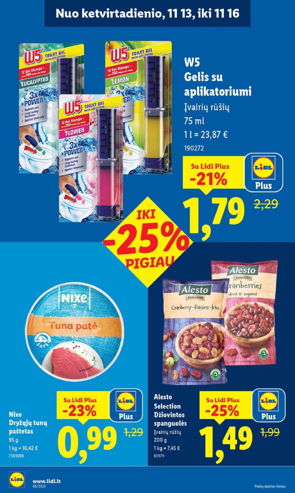 LIDL - Maisto prekių pasiūlymai (2025 11 10 - 2025 11 16) | 40