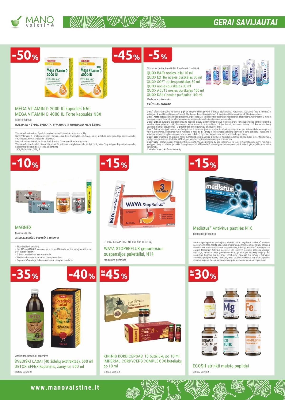 MANO VAISTINĖ (2026 03 01 - 2026 03 31) | 12