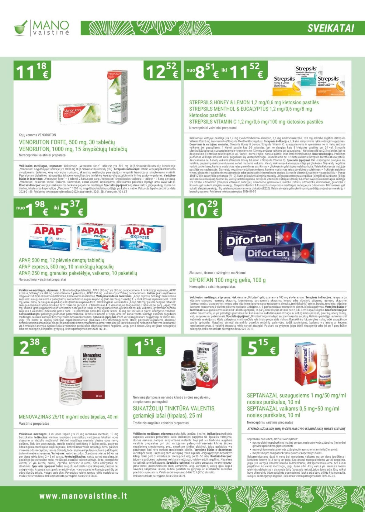 MANO VAISTINĖ (2026 03 01 - 2026 03 31) | 4
