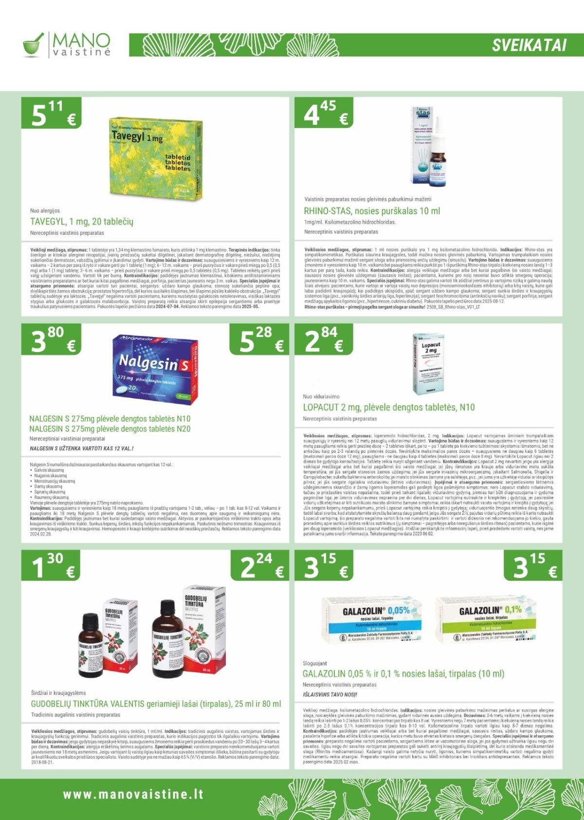 MANO VAISTINĖ (2026 03 01 - 2026 03 31) | 6