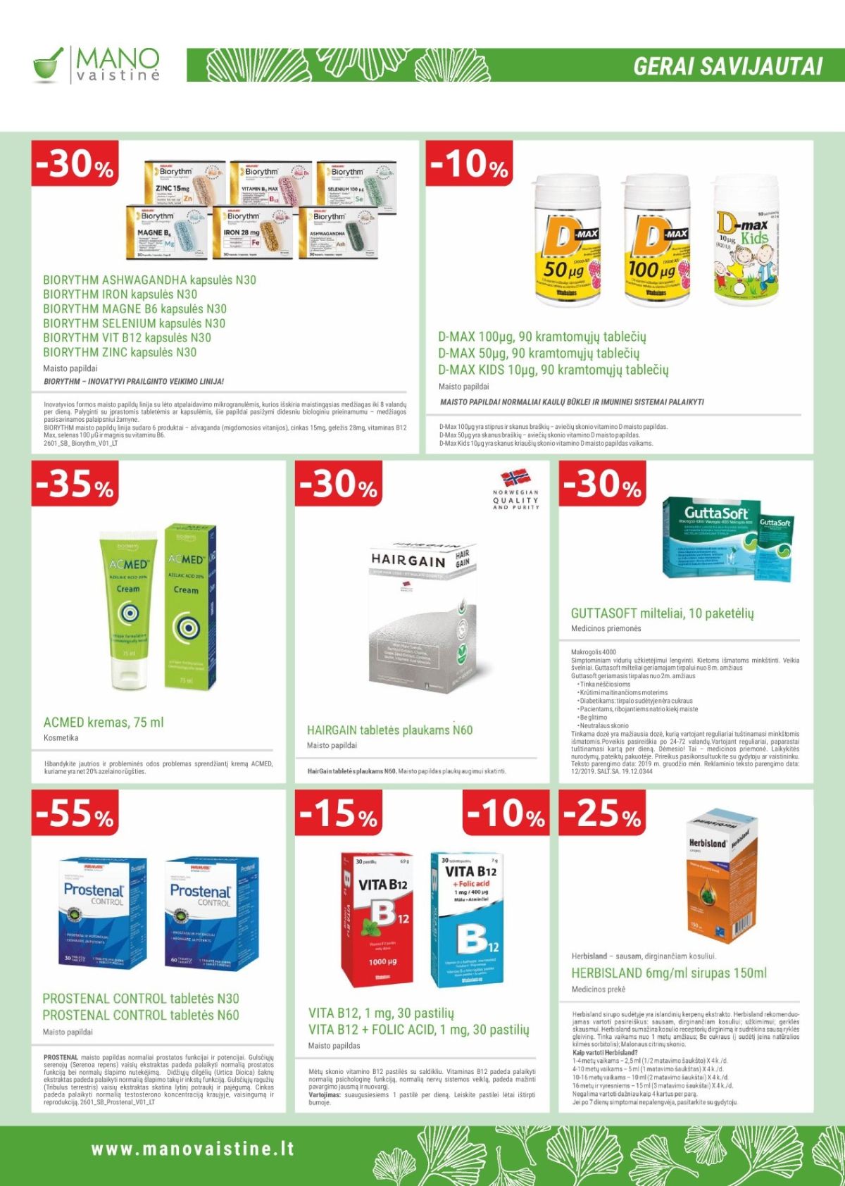 MANO VAISTINĖ (2026 03 01 - 2026 03 31) | 10