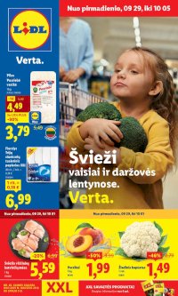 LIDL - Maisto prekių pasiūlymai (2025 09 29 - 2025 10 05)