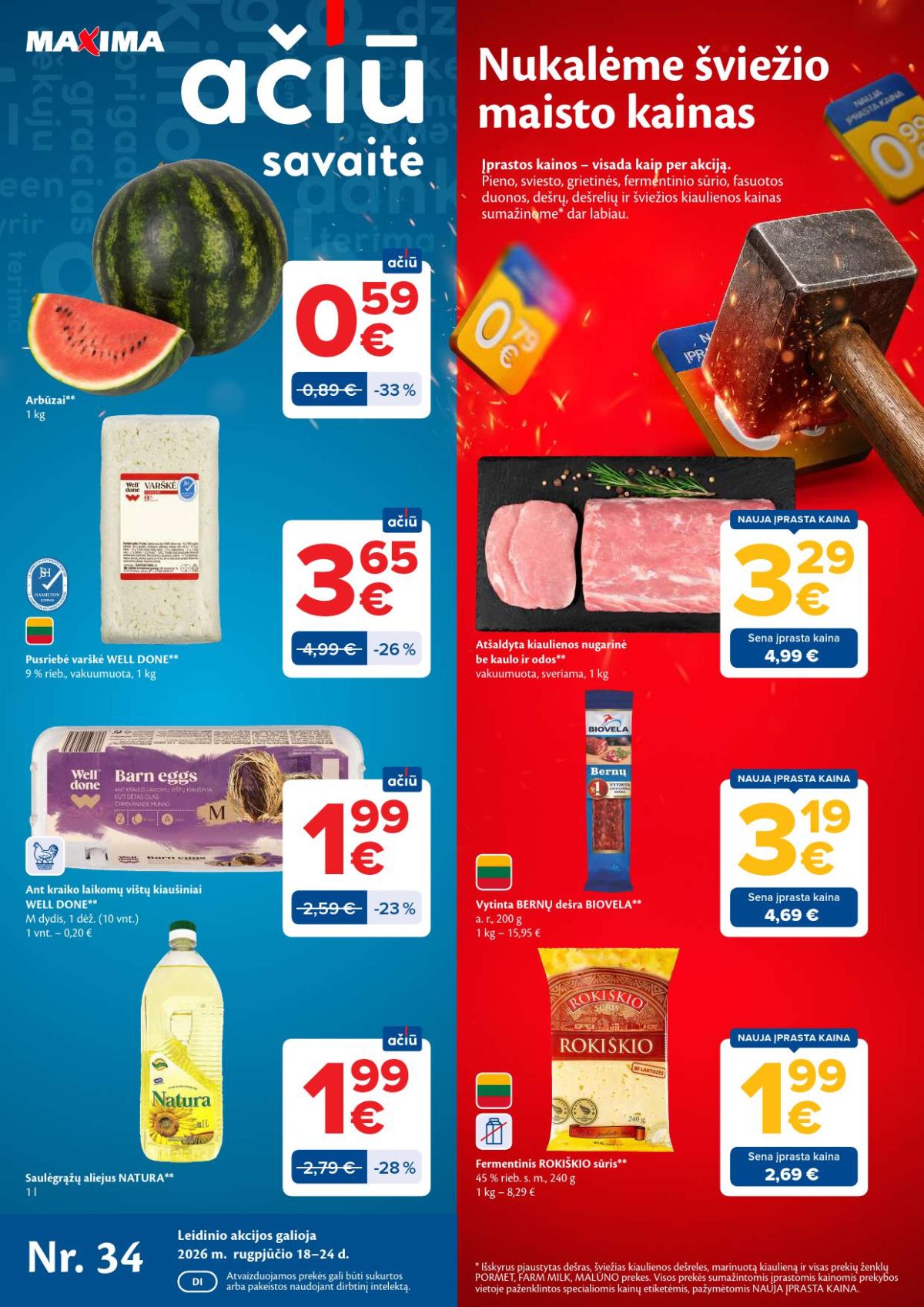 MAXIMA - Kaininis leidinys Nr.34 (2026 08 18 - 2026 08 24) | 1