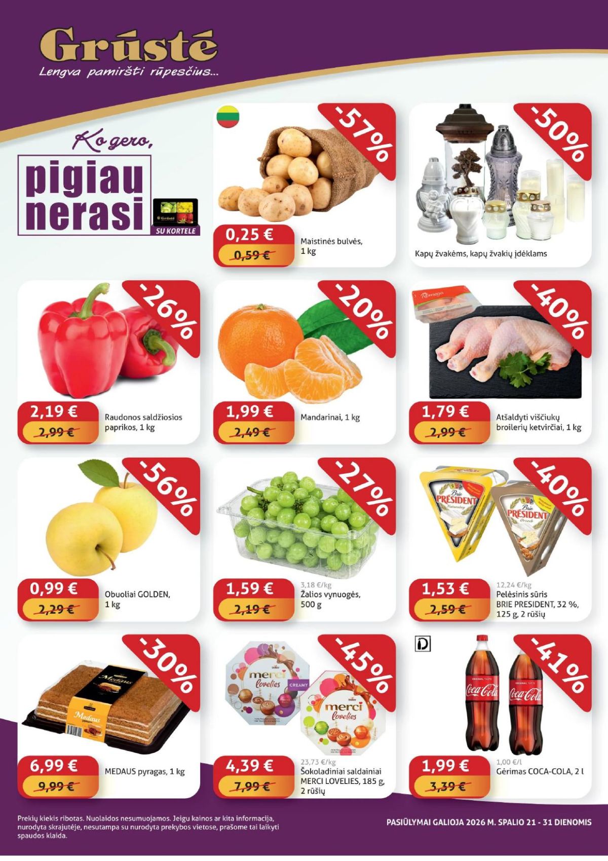 GRŪSTĖ - Ko gero pigiau nerasi (2026 10 21 - 2026 10 31) | 1