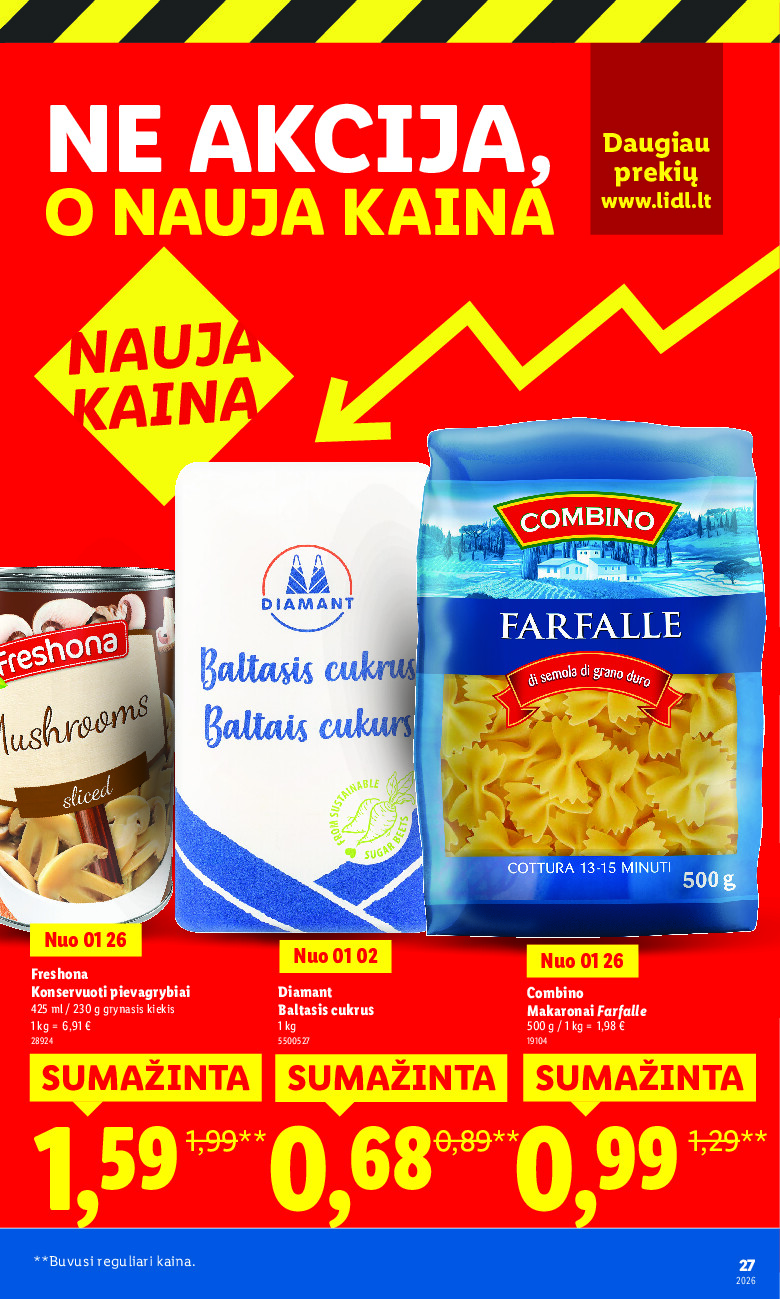 Ne akcija, o nauja kaina (2026-01-05 - 2026-03-09) | 27