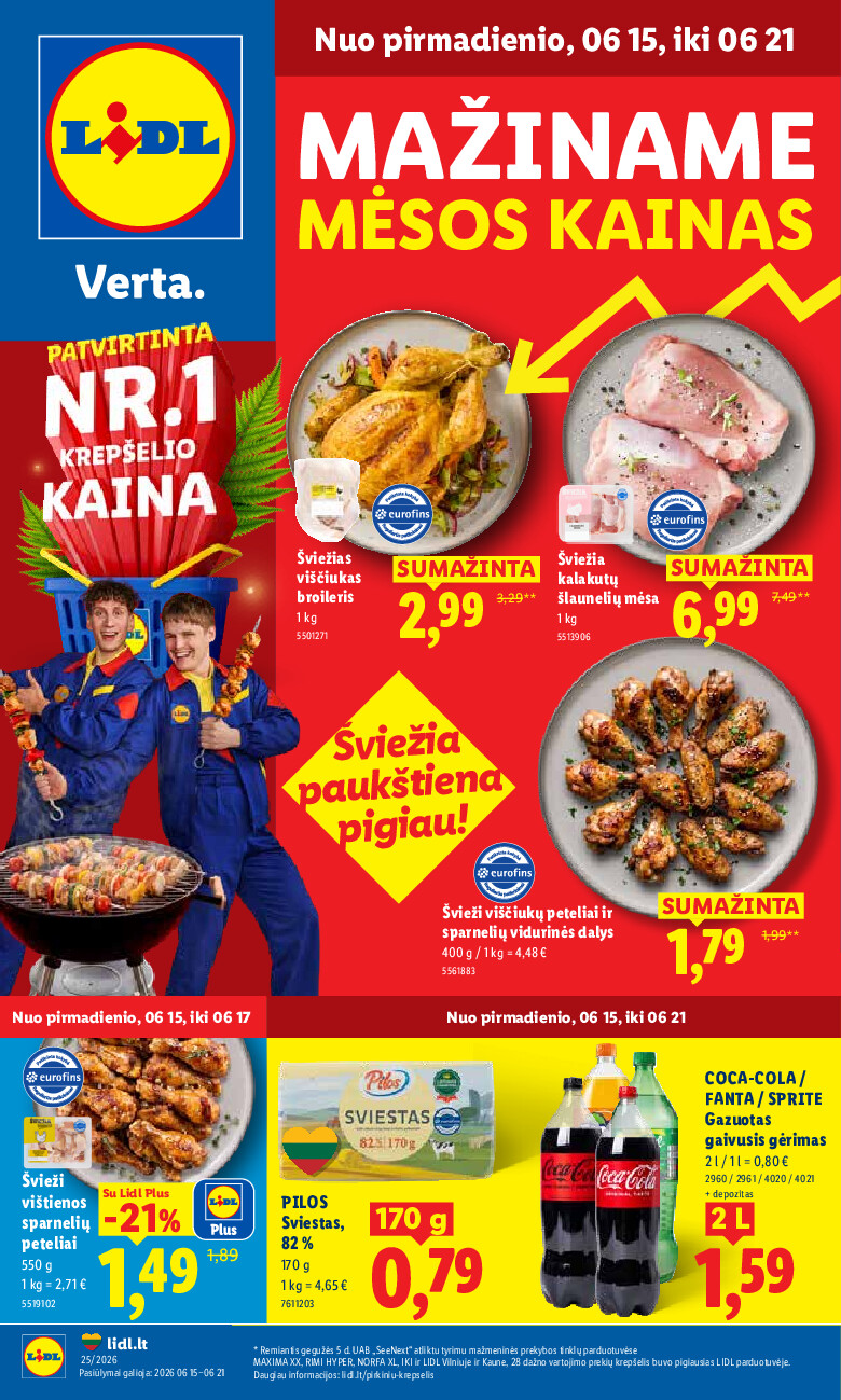 MAISTO PREKIŲ PASIŪLYMAI (2026-06-15 - 2026-06-21) | 1