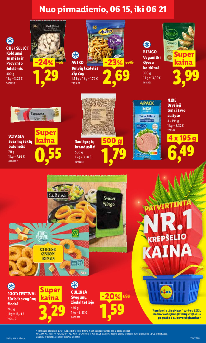 MAISTO PREKIŲ PASIŪLYMAI (2026-06-15 - 2026-06-21) | 15