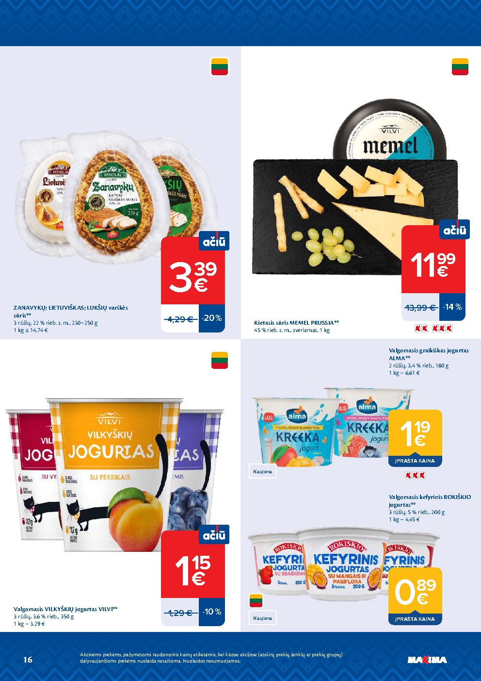 MAXIMA - AČIŪ savaitinis leidinys Nr. 44 (2026-10-27 - 2026-11-02) | 16