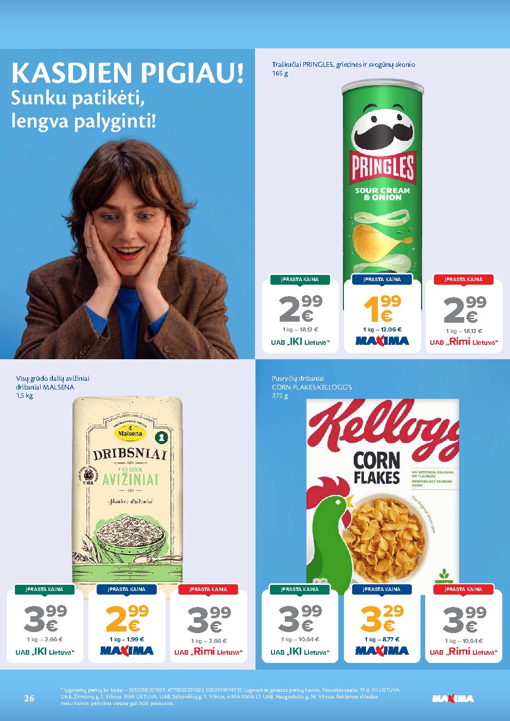 MAXIMA - AČIŪ savaitinis leidinys Nr. 44 (2026-10-27 - 2026-11-02) | 26