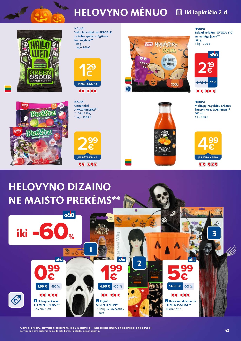 MAXIMA - AČIŪ savaitinis leidinys Nr. 44 (2026-10-27 - 2026-11-02) | 43