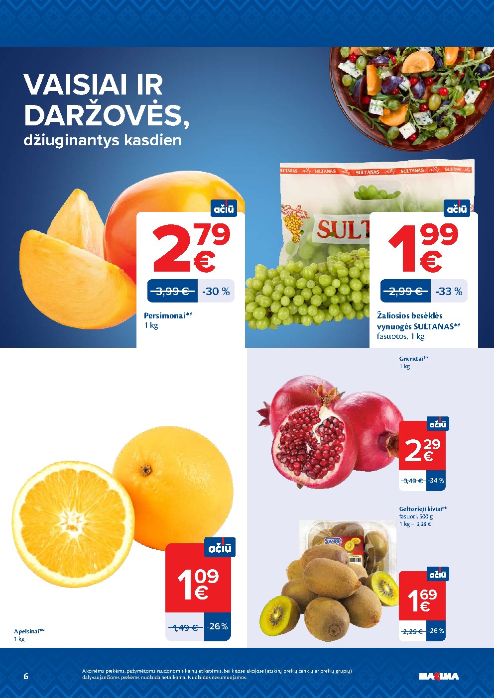 MAXIMA - AČIŪ savaitinis leidinys Nr. 44 (2026-10-27 - 2026-11-02) | 6