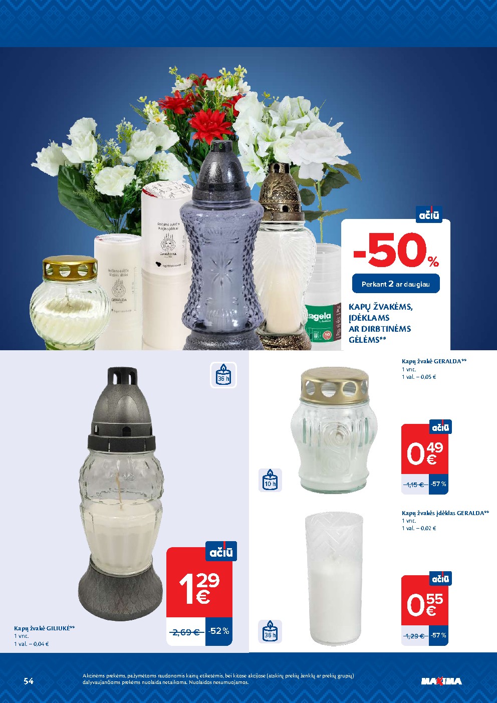 MAXIMA - AČIŪ savaitinis leidinys Nr. 44 (2026-10-27 - 2026-11-02) | 54