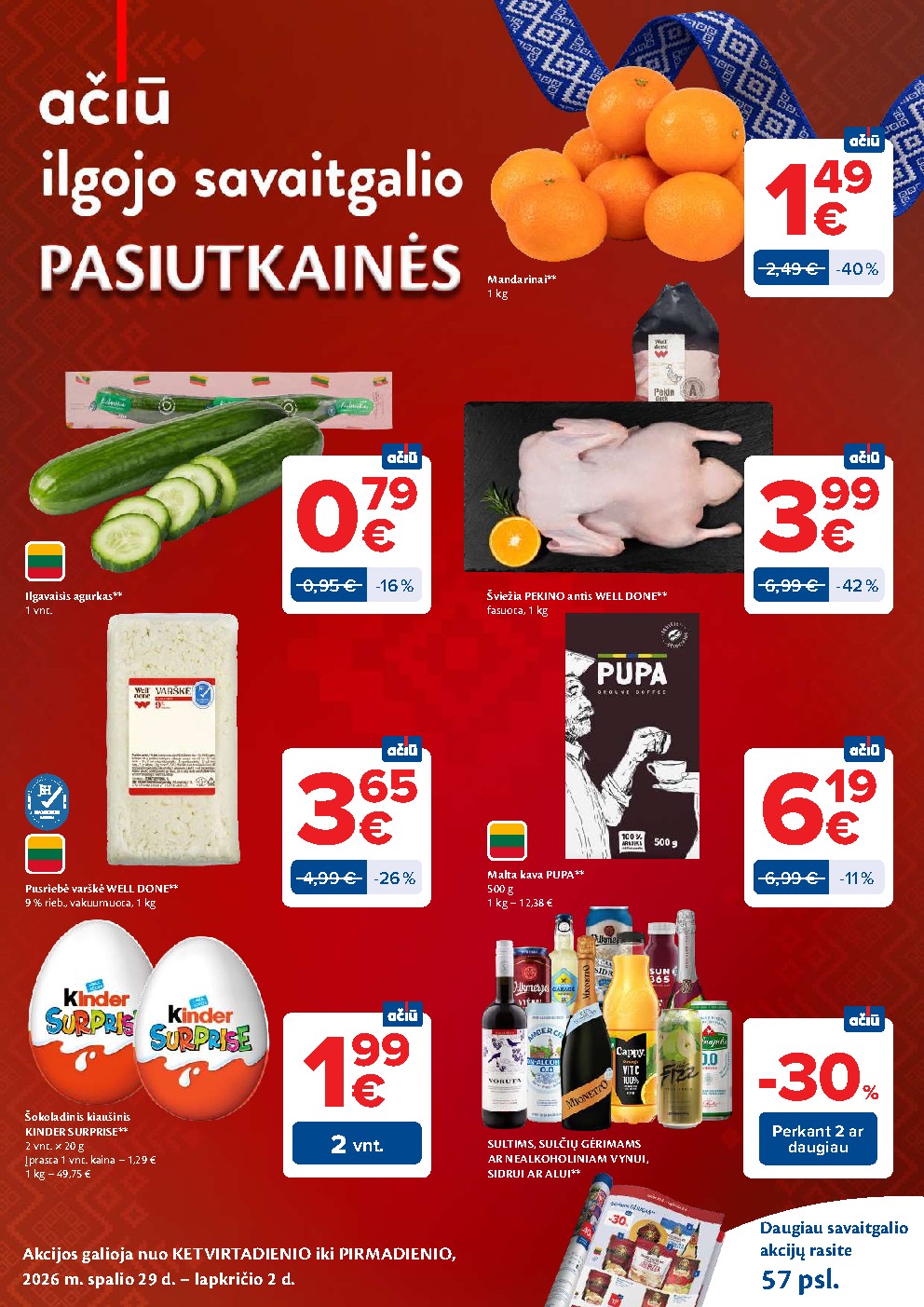 MAXIMA - AČIŪ savaitinis leidinys Nr. 44 (2026-10-27 - 2026-11-02) | 58