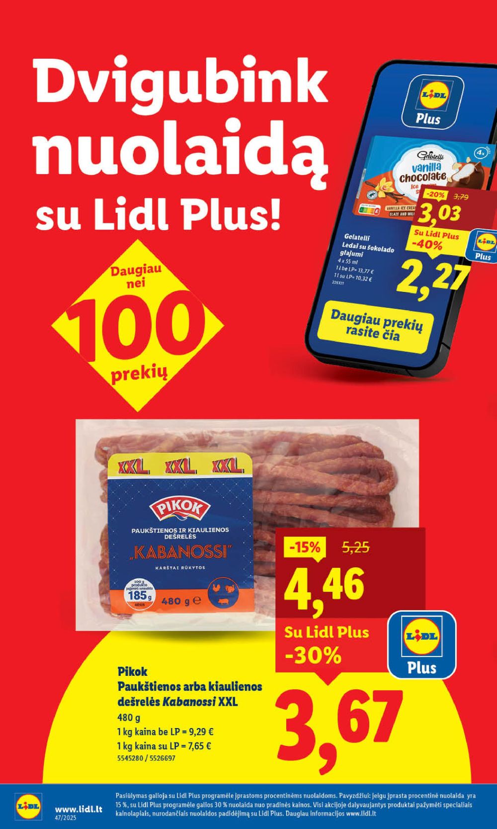 LIDL - Maisto prekių pasiūlymai (2025 11 17 - 2025 11 23) | 2