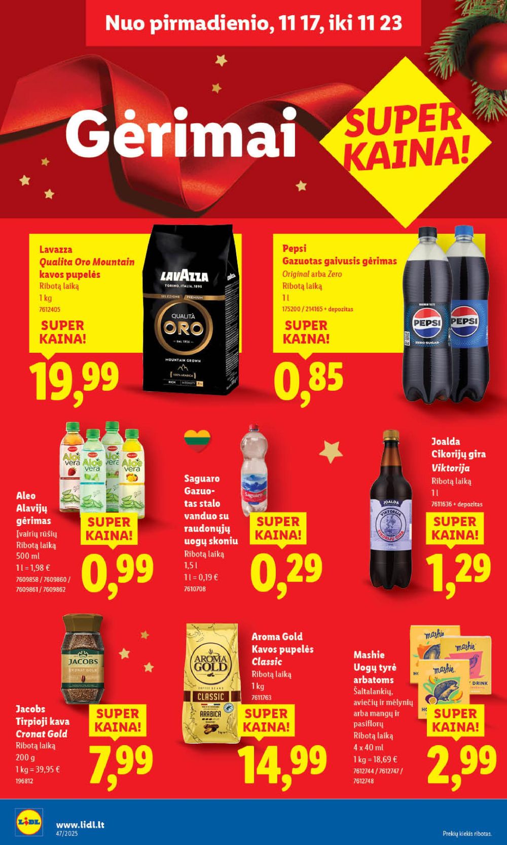 LIDL - Maisto prekių pasiūlymai (2025 11 17 - 2025 11 23) | 30