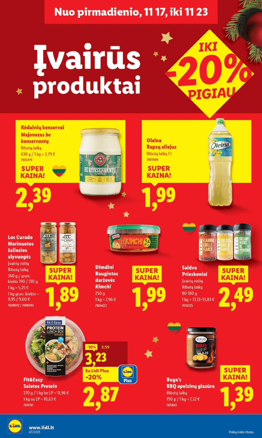 LIDL - Maisto prekių pasiūlymai (2025 11 17 - 2025 11 23) | 32