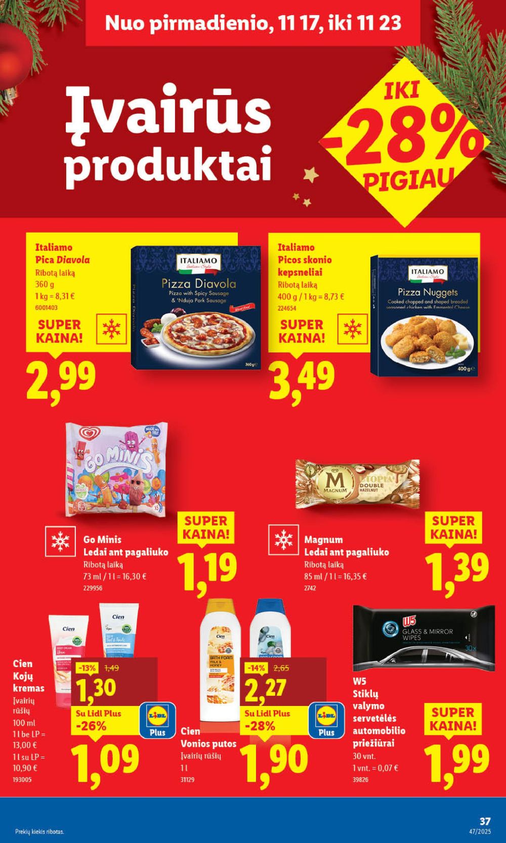 LIDL - Maisto prekių pasiūlymai (2025 11 17 - 2025 11 23) | 37