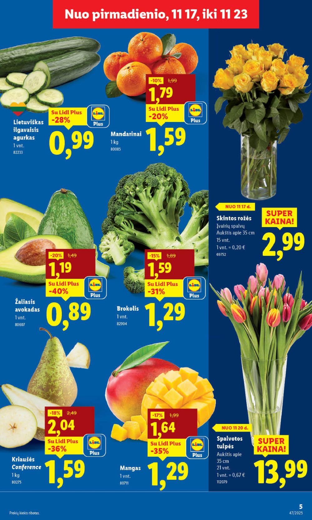 LIDL - Maisto prekių pasiūlymai (2025 11 17 - 2025 11 23) | 5