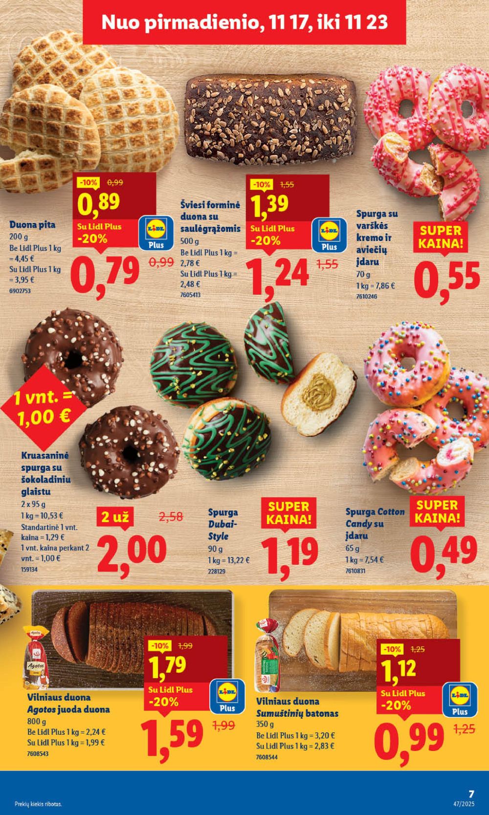 LIDL - Maisto prekių pasiūlymai (2025 11 17 - 2025 11 23) | 7