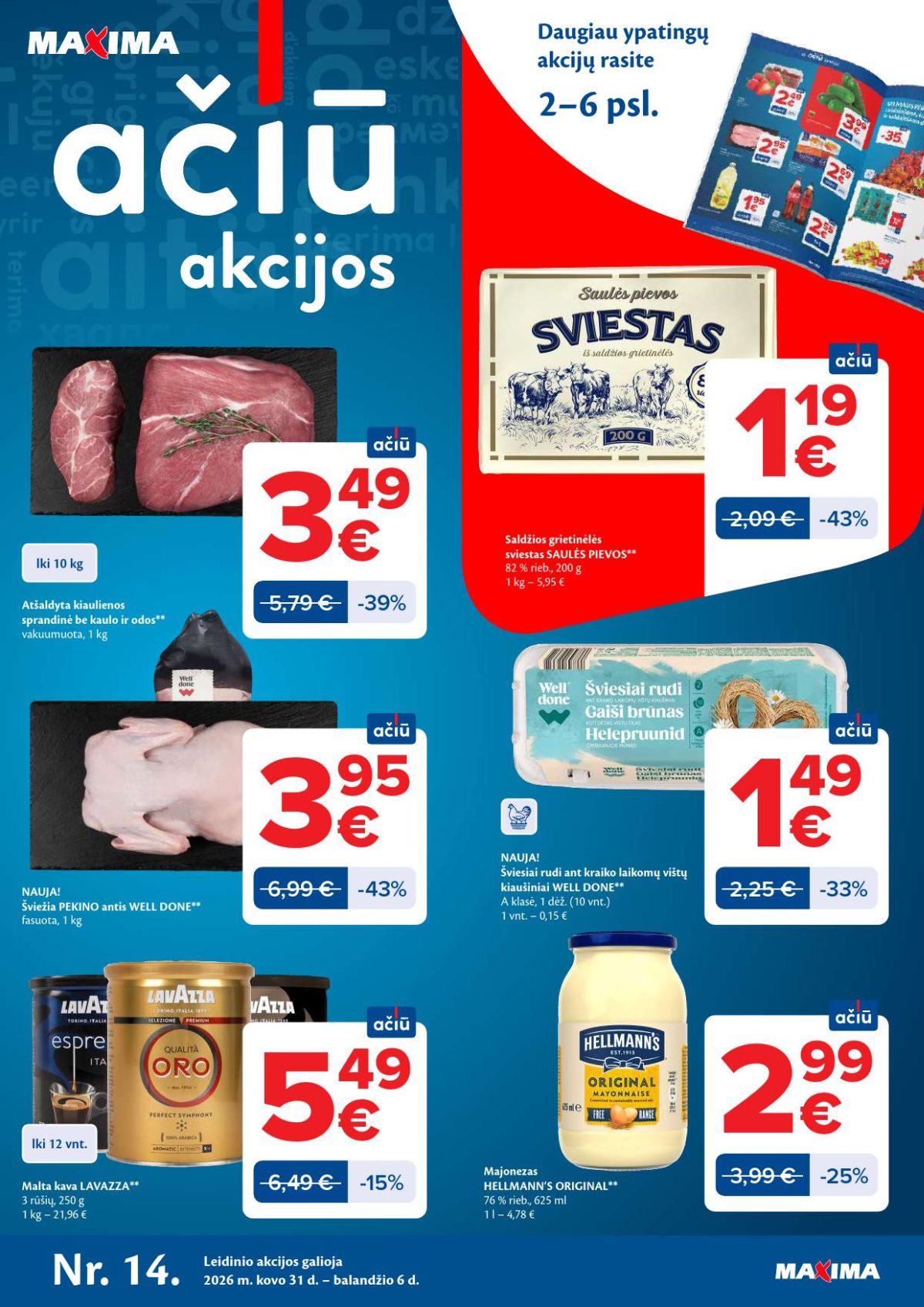 MAXIMA - Kaininis leidinys Nr.14 (2026 03 31 - 2026 04 06) | 1