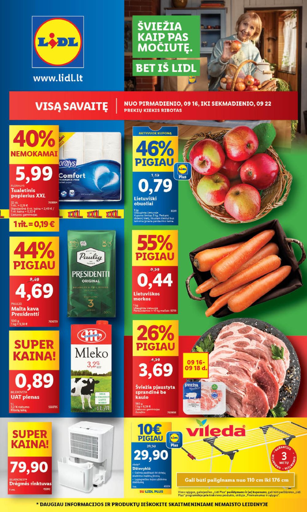 LIDL - Maisto prekių pasiūlymai (2024 09 16 - 2024 09 22) | 1