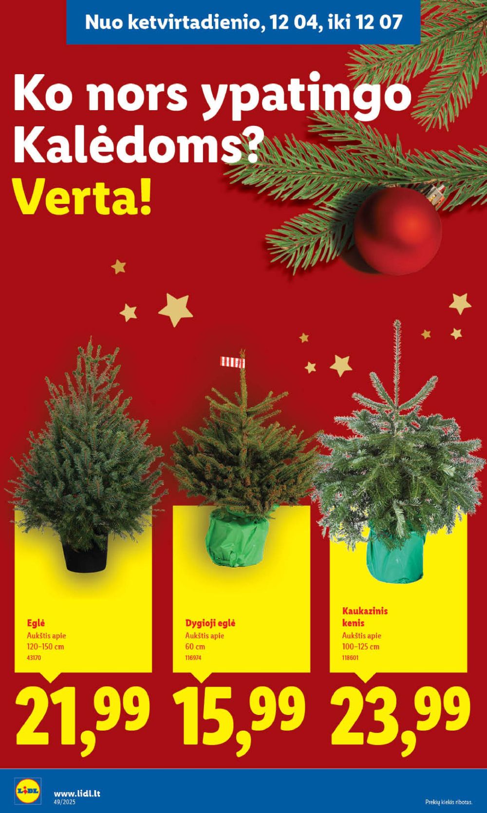 LIDL - Maisto prekių pasiūlymai (2025 12 04 - 2025 12 07) | 14