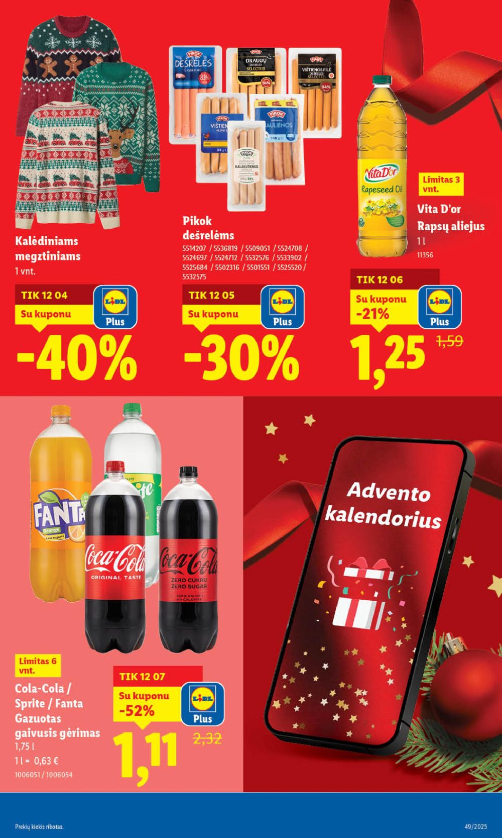 LIDL - Maisto prekių pasiūlymai (2025 12 04 - 2025 12 07) | 19