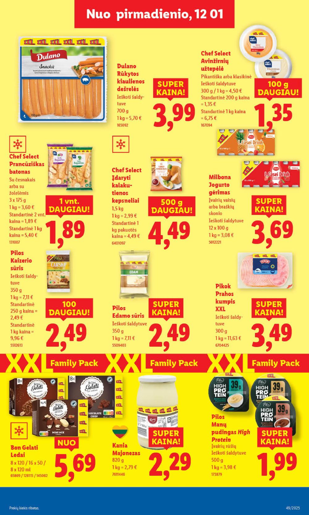 LIDL - Maisto prekių pasiūlymai (2025 12 04 - 2025 12 07) | 29