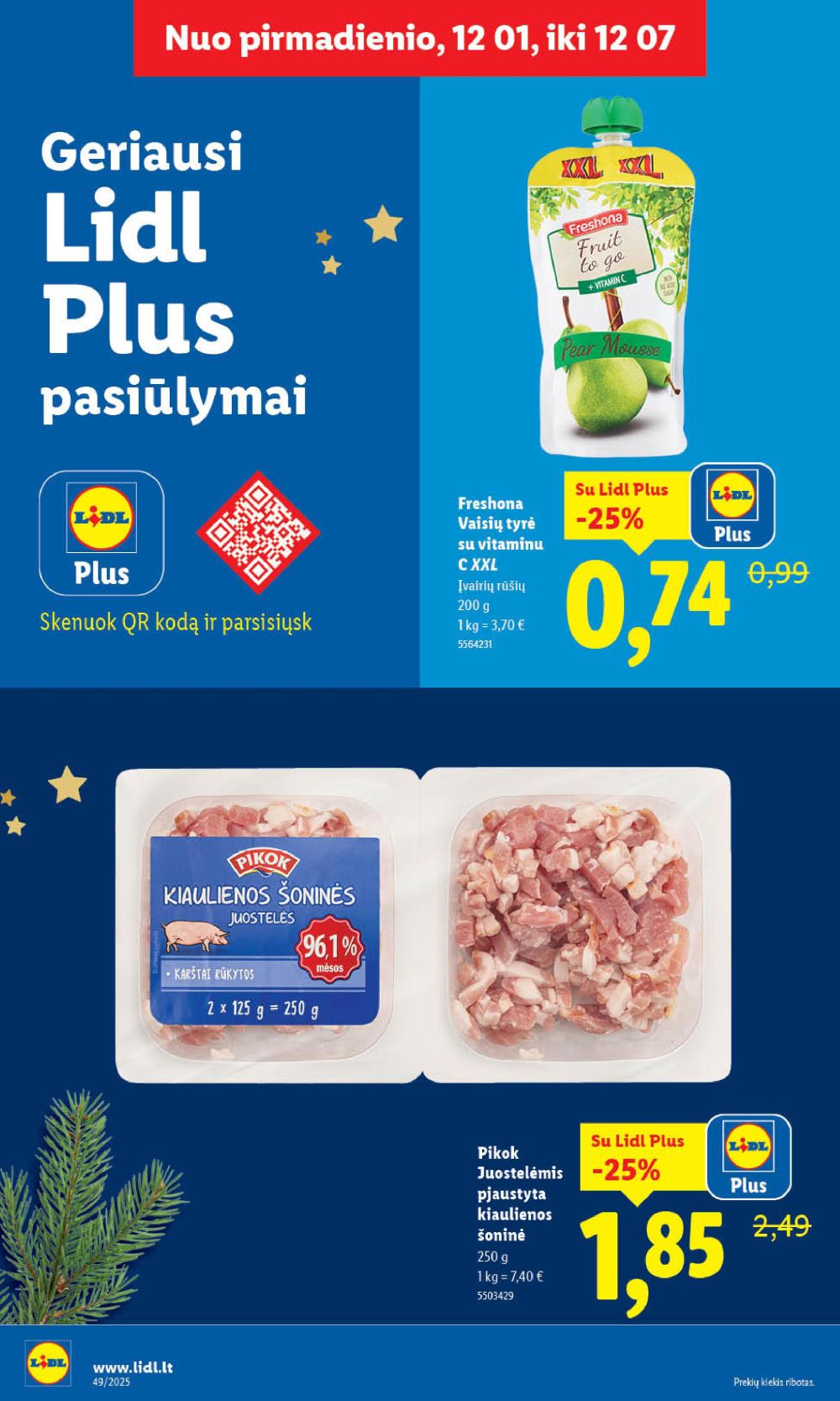 LIDL - Maisto prekių pasiūlymai (2025 12 04 - 2025 12 07) | 34
