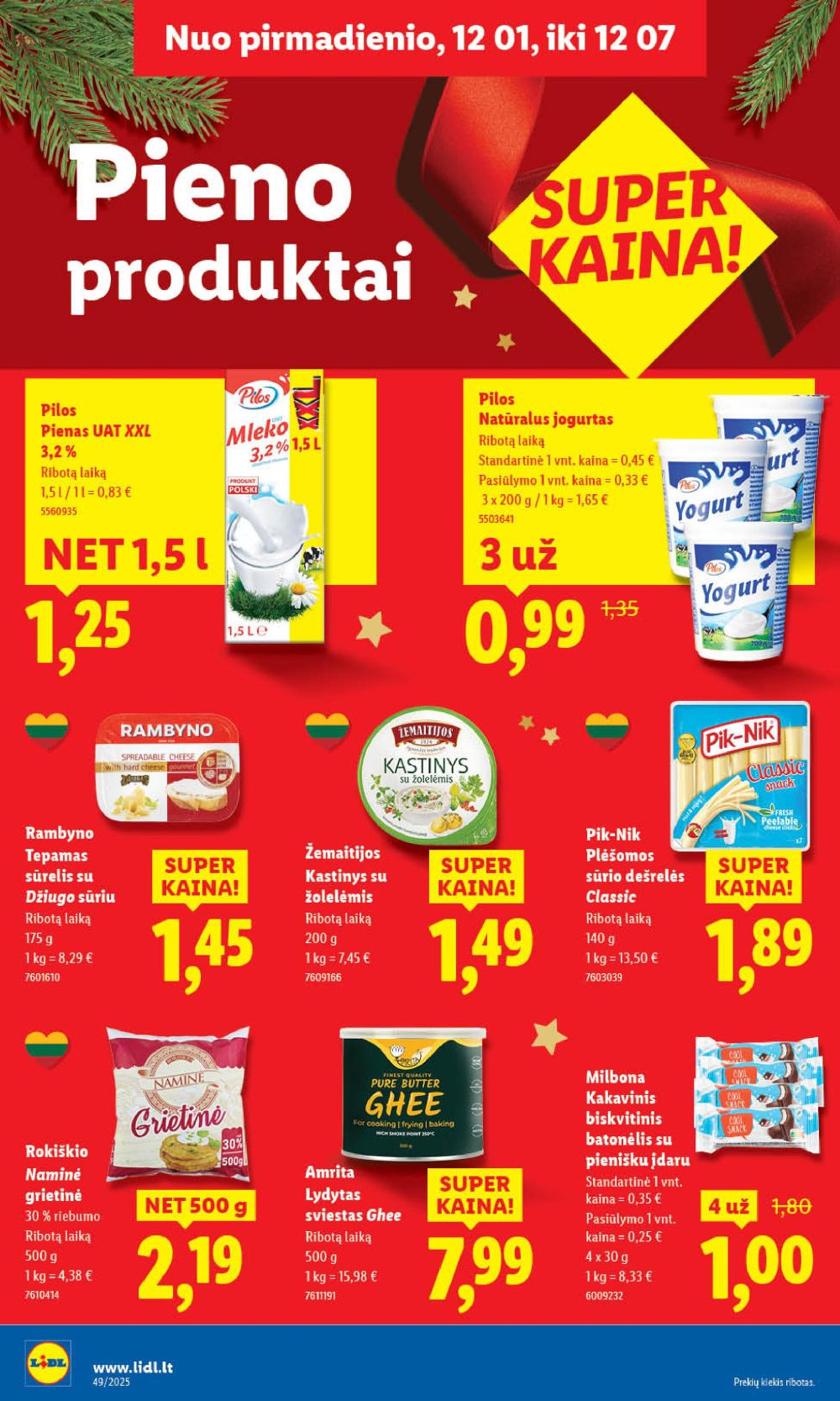 LIDL - Maisto prekių pasiūlymai (2025 12 04 - 2025 12 07) | 36