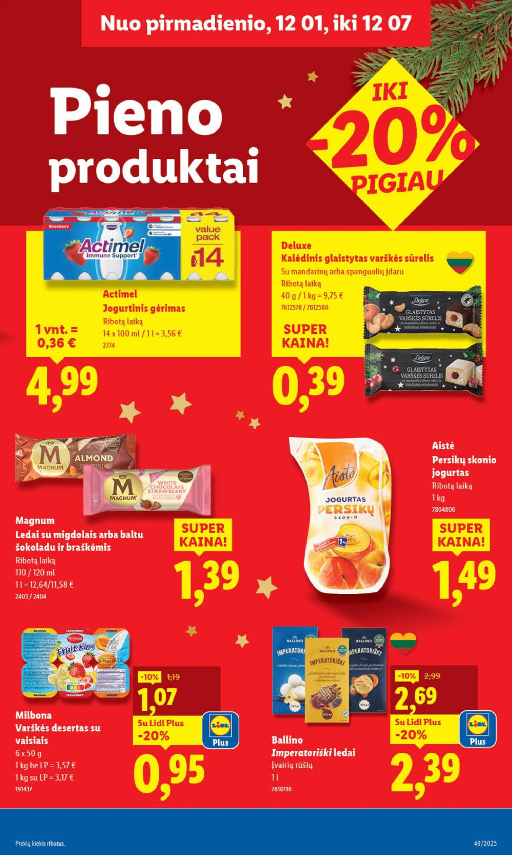 LIDL - Maisto prekių pasiūlymai (2025 12 04 - 2025 12 07) | 37