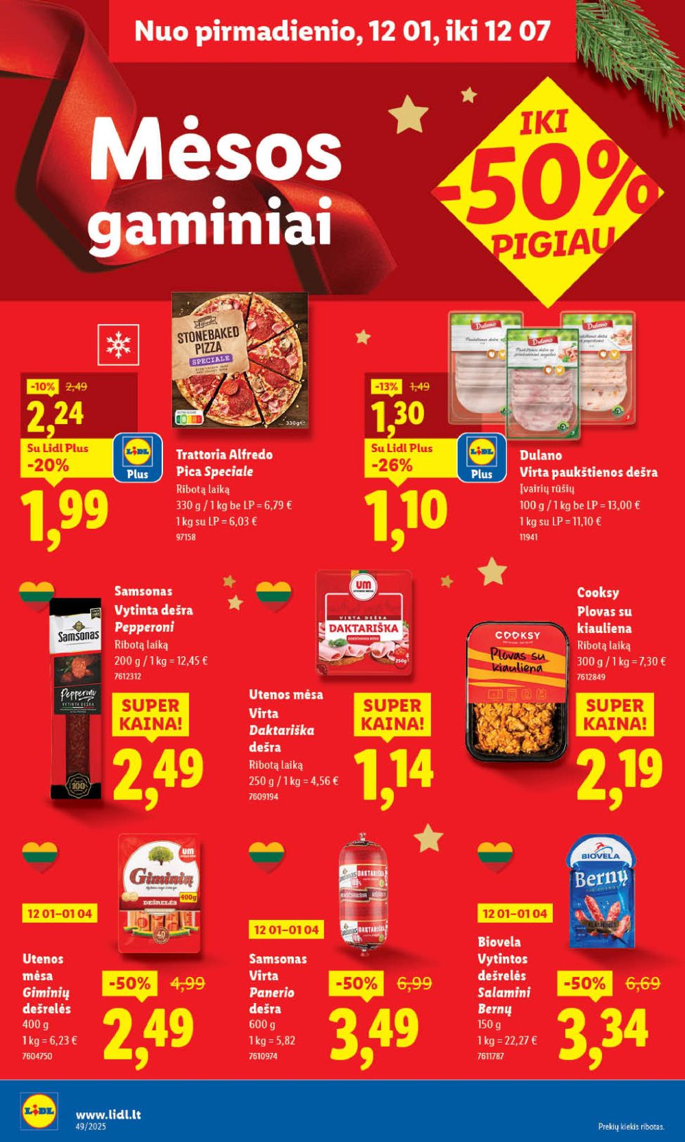LIDL - Maisto prekių pasiūlymai (2025 12 04 - 2025 12 07) | 38