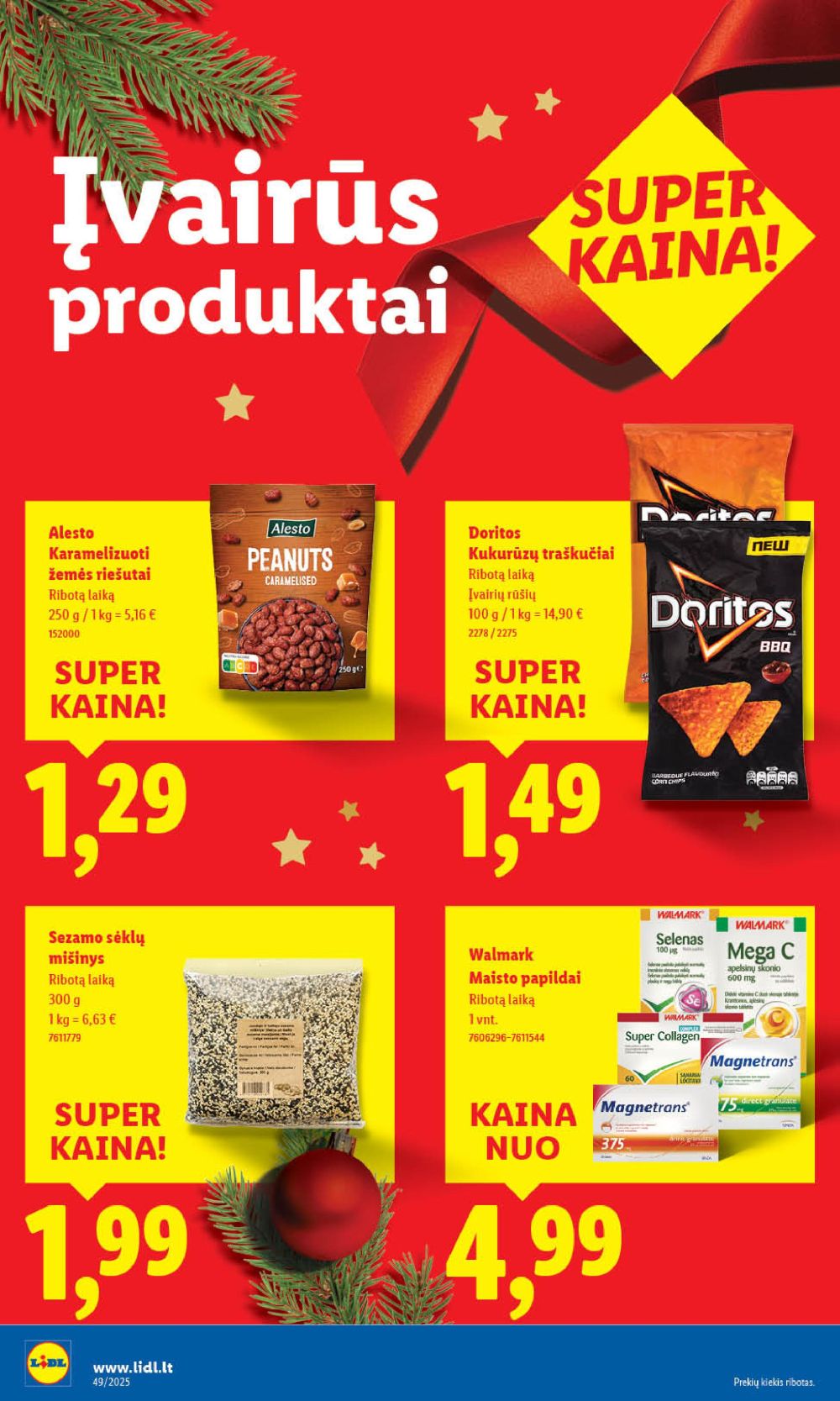 LIDL - Maisto prekių pasiūlymai (2025 12 04 - 2025 12 07) | 44