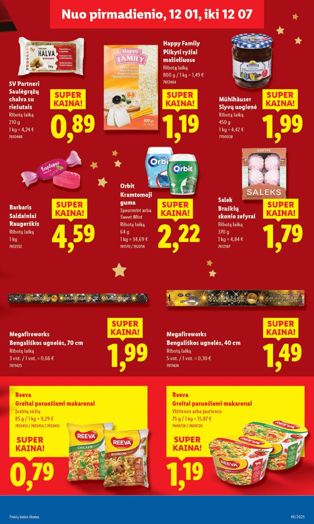 LIDL - Maisto prekių pasiūlymai (2025 12 04 - 2025 12 07) | 45