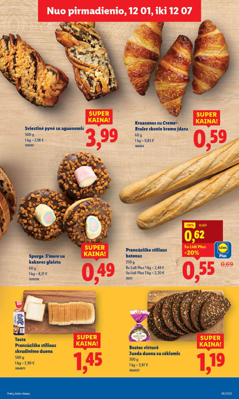 LIDL - Maisto prekių pasiūlymai (2025 12 04 - 2025 12 07) | 9