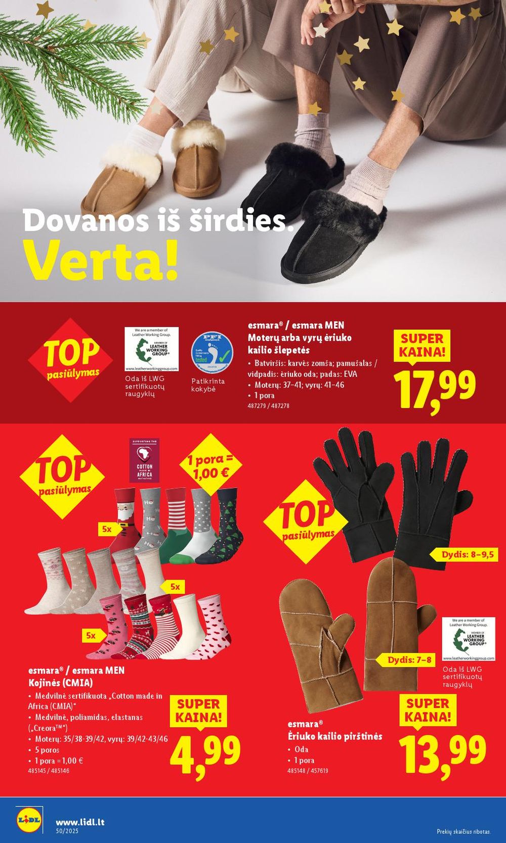 LIDL - Ne maisto prekių pasiūlymai (2025 12 08 - 2025 12 14) | 2