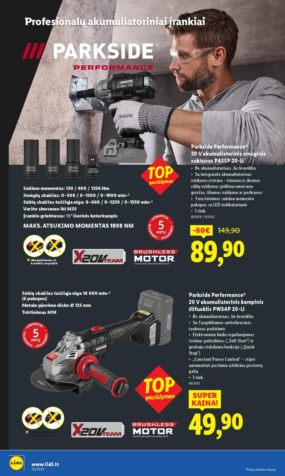 LIDL - Ne maisto prekių pasiūlymai (2025 12 08 - 2025 12 14) | 16