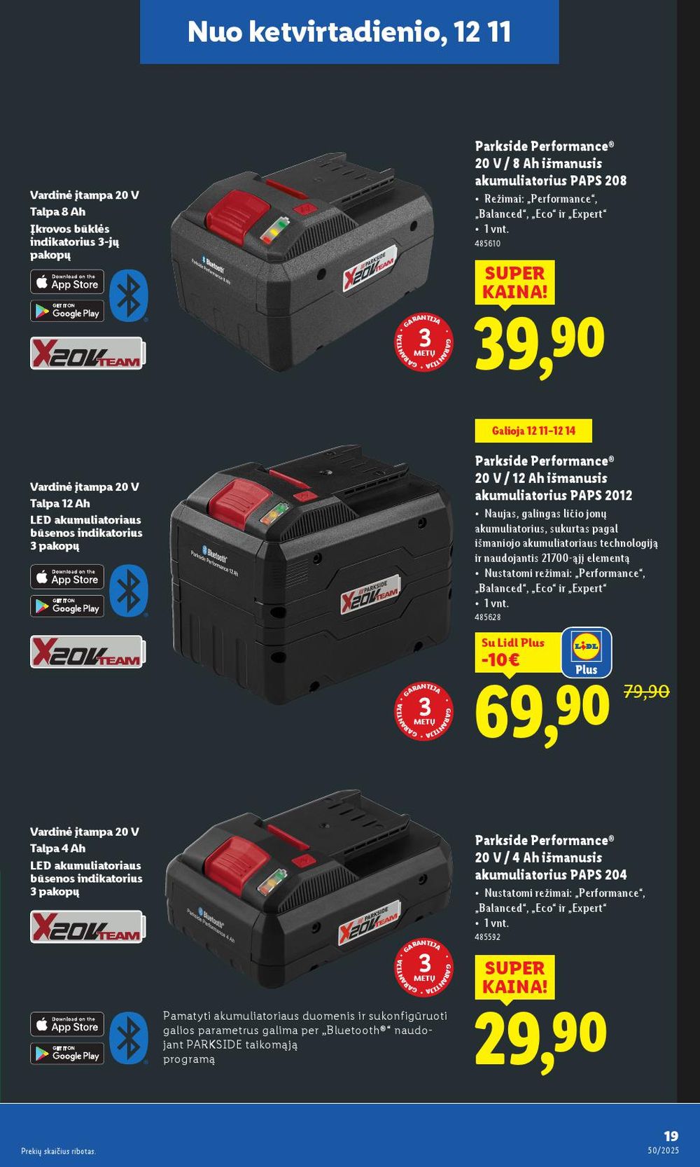 LIDL - Ne maisto prekių pasiūlymai (2025 12 08 - 2025 12 14) | 19