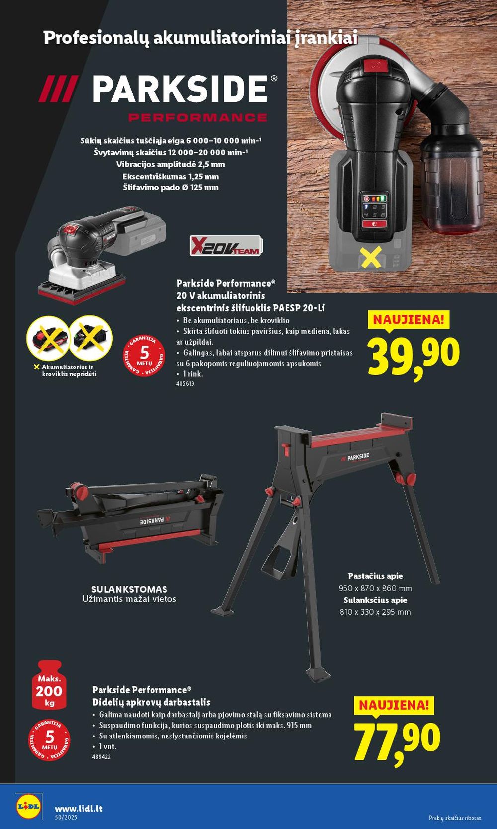 LIDL - Ne maisto prekių pasiūlymai (2025 12 08 - 2025 12 14) | 22