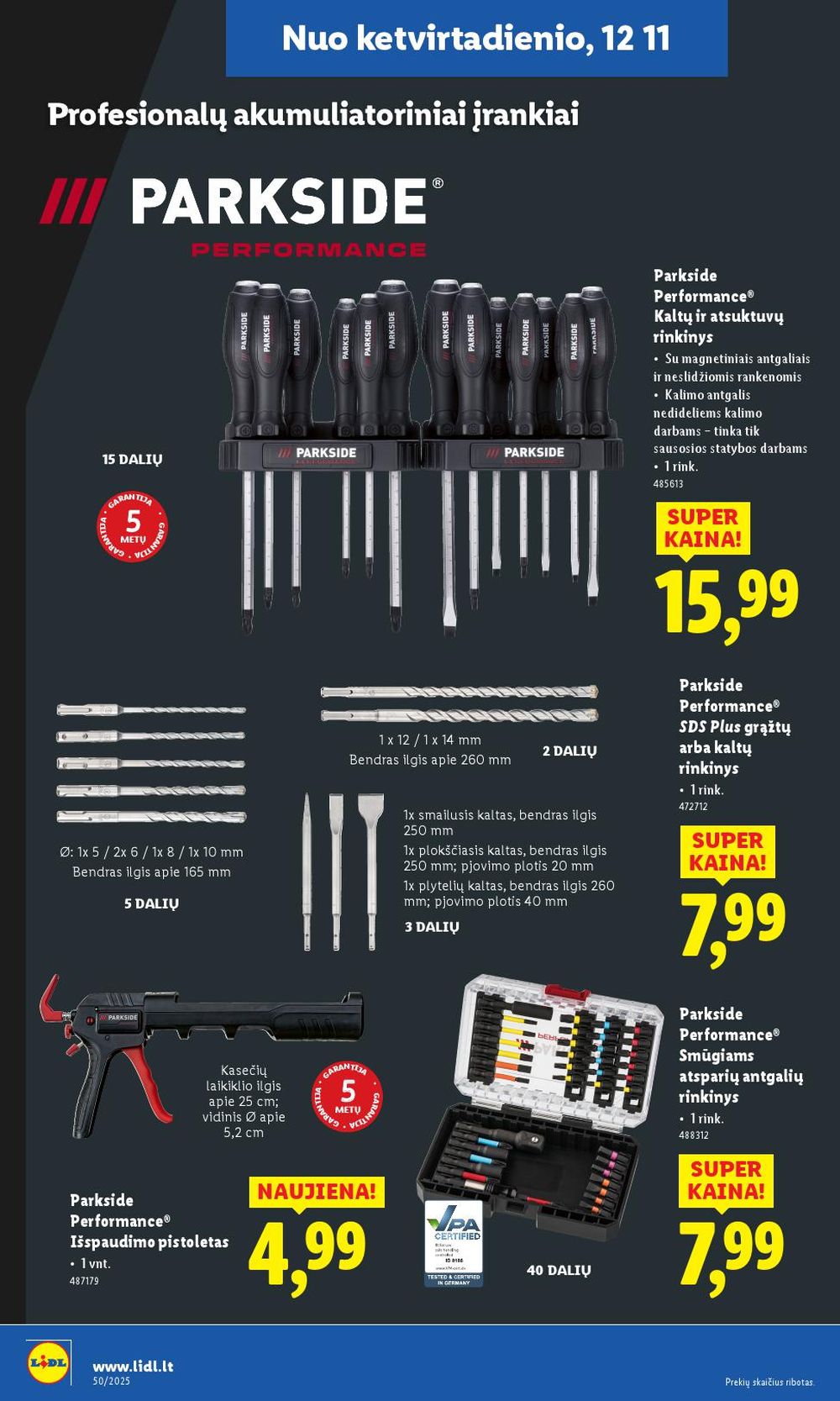 LIDL - Ne maisto prekių pasiūlymai (2025 12 08 - 2025 12 14) | 24