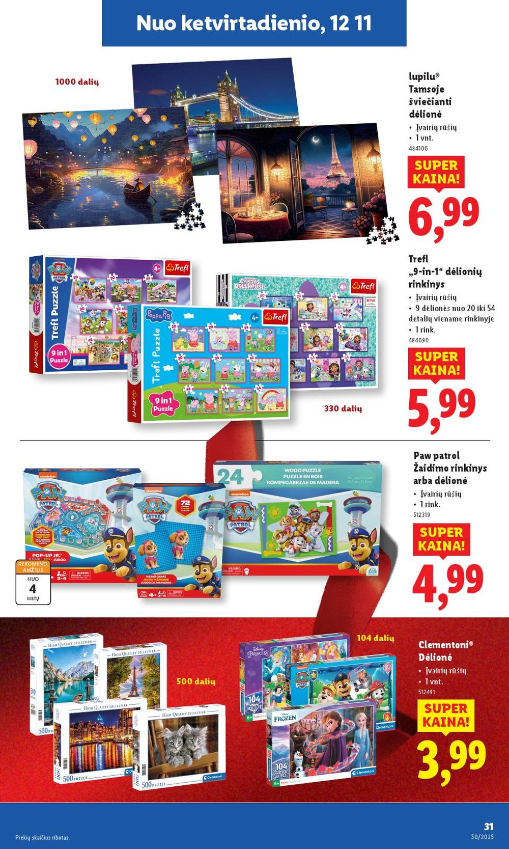 LIDL - Ne maisto prekių pasiūlymai (2025 12 08 - 2025 12 14) | 31