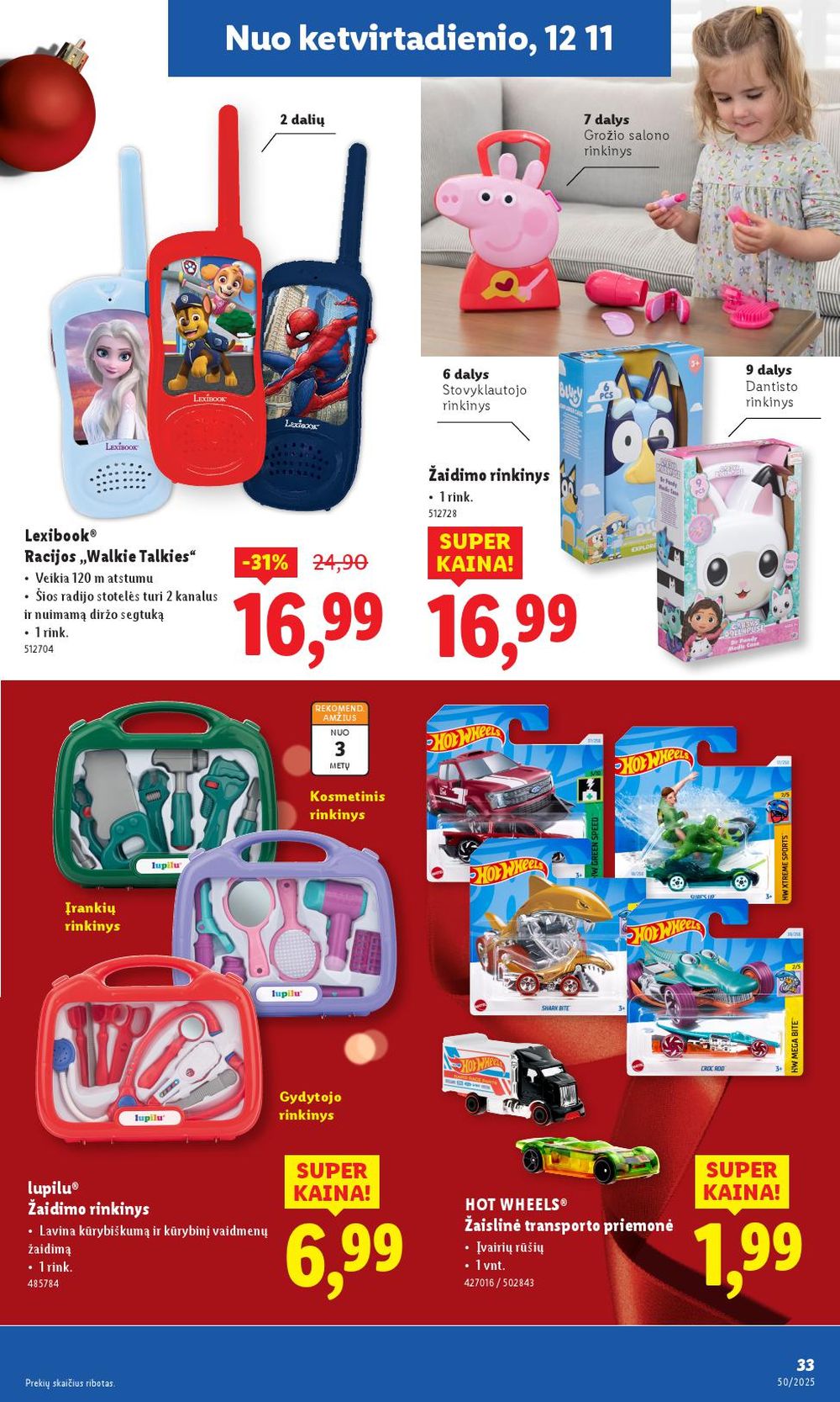 LIDL - Ne maisto prekių pasiūlymai (2025 12 08 - 2025 12 14) | 33