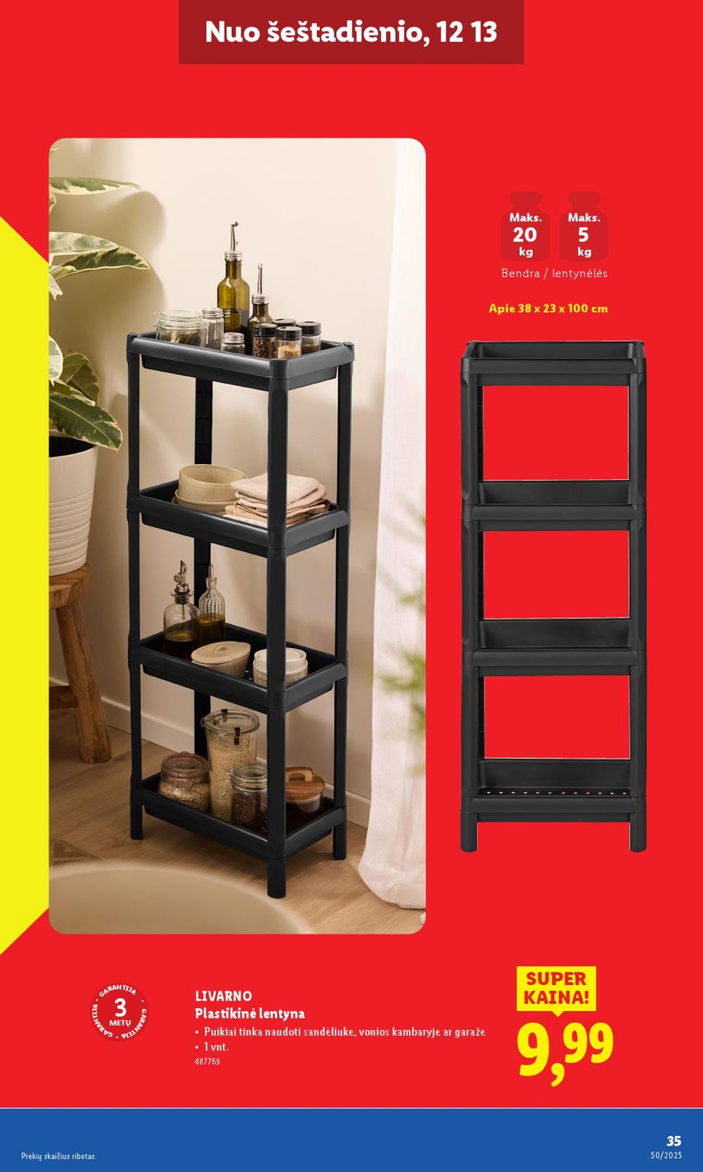 LIDL - Ne maisto prekių pasiūlymai (2025 12 08 - 2025 12 14) | 35