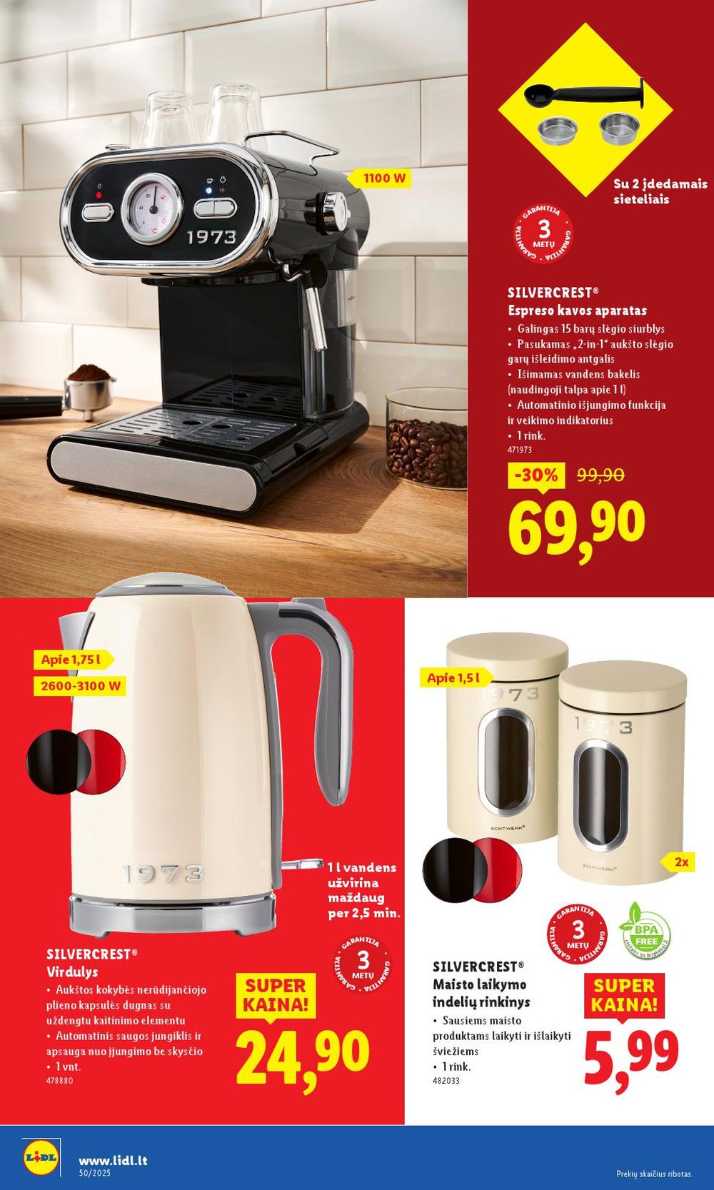 LIDL - Ne maisto prekių pasiūlymai (2025 12 08 - 2025 12 14) | 8