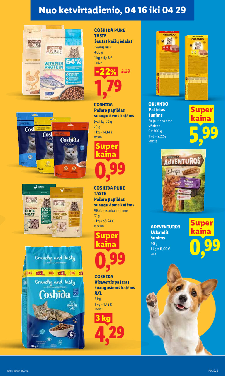 MAISTO PREKIŲ PASIŪLYMAI (2026-04-13 - 2026-04-19) | 29