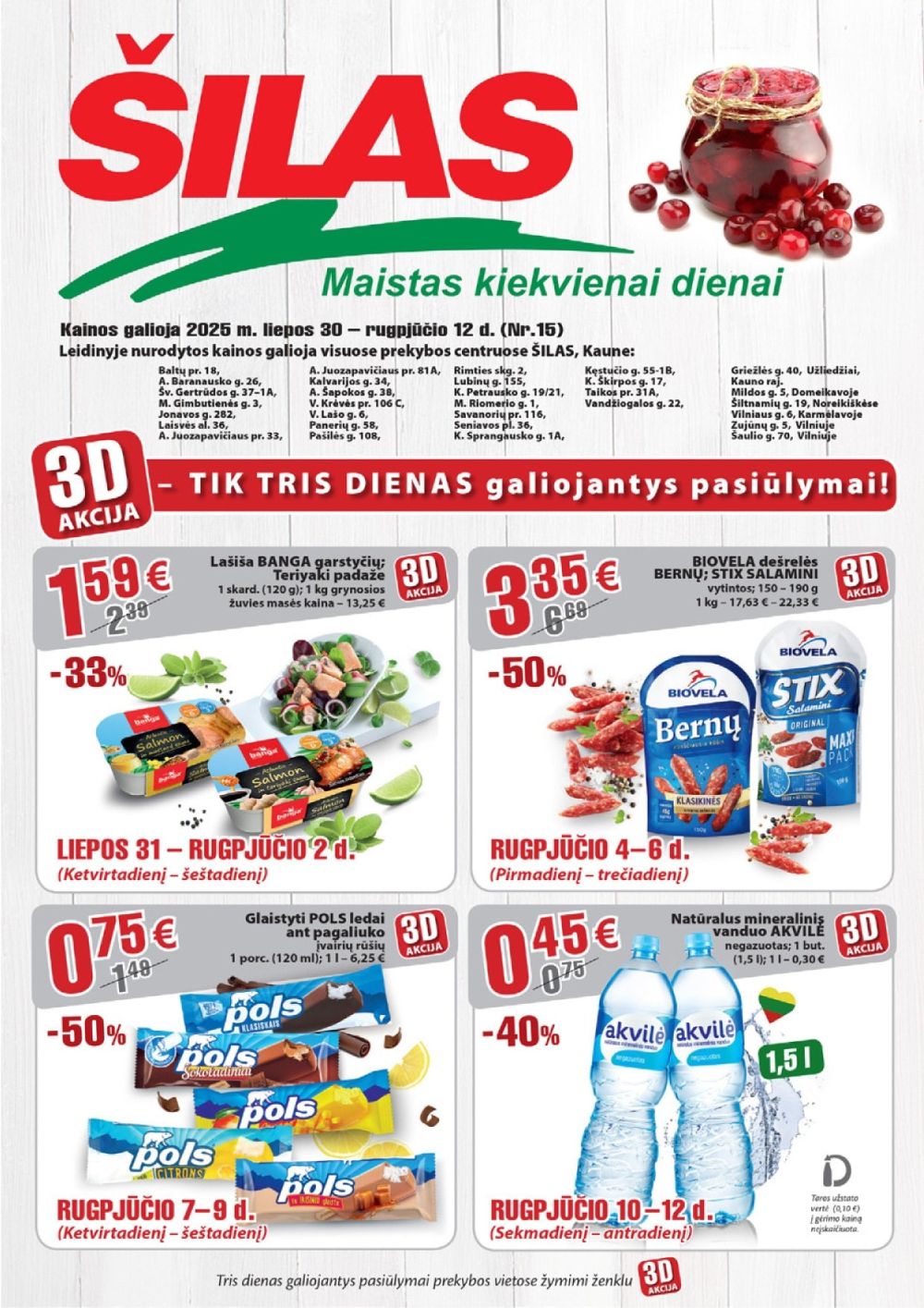 ŠILAS - Leidinys Nr.15 (2025 07 30 - 2025 08 12) | 1