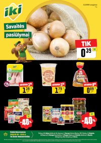 Specialūs pasiūlymai IKI parduotuvės klientams (2026-09-28 - 2026-10-04)
