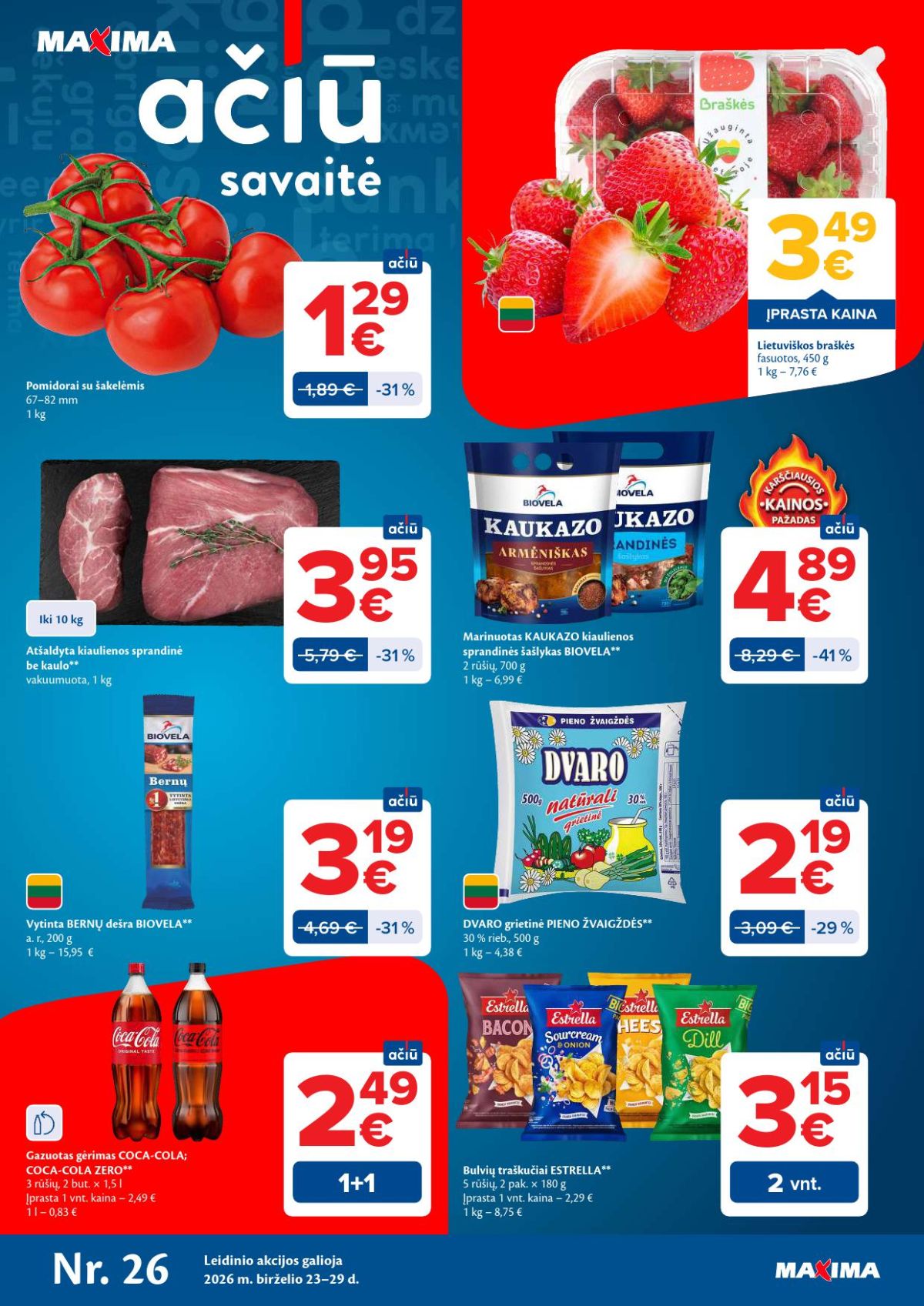 MAXIMA - Kaininis leidinys Nr.26 (2026 06 23 - 2026 06 29) | 1